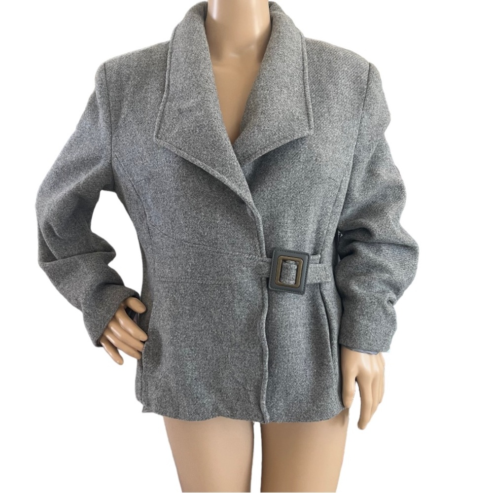 Andre Badi Jacket Belt Waist Length Wool
